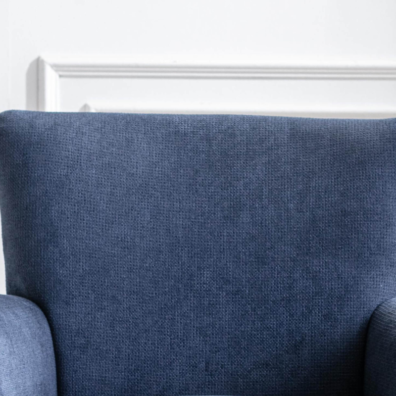 32" Blue Accent Armchair 