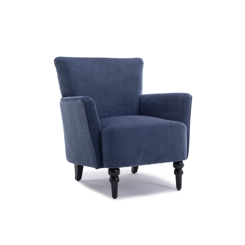 32" Blue Accent Armchair 