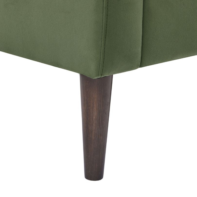 32" Modern Tufted Green Barrel Club Accent Chair