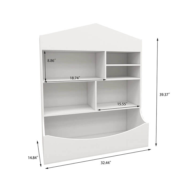 White Kids Bookcase 