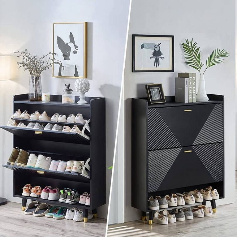 hidden shoe rack