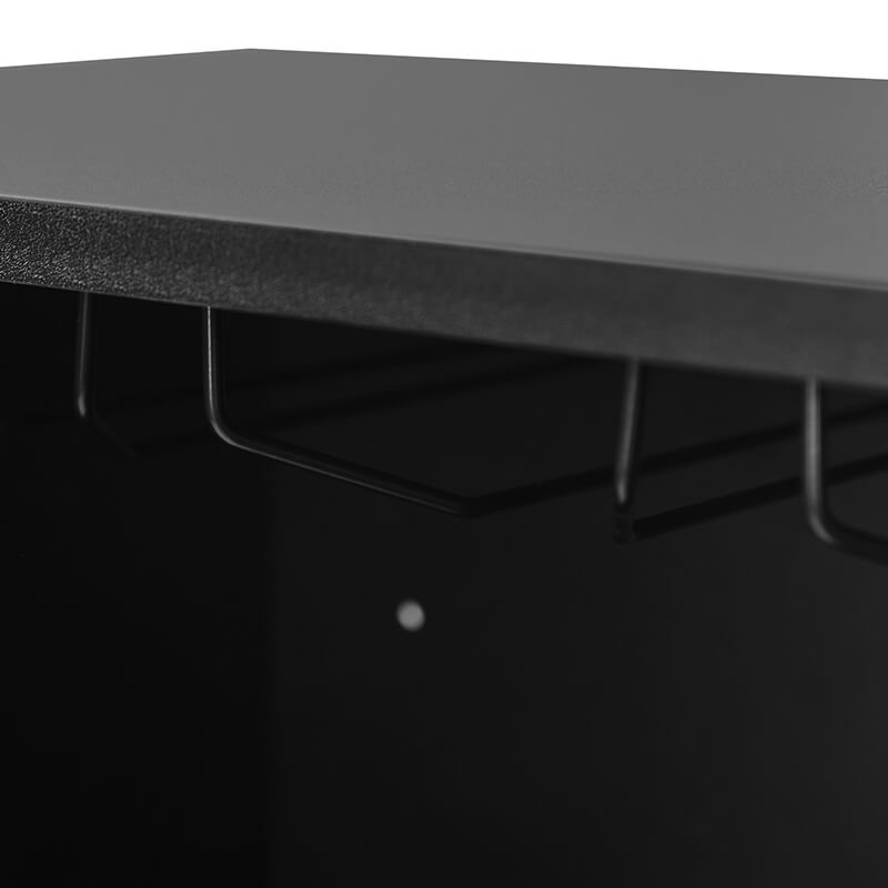 34" Modern Black Sideboard Buffet Cabinet with Storage