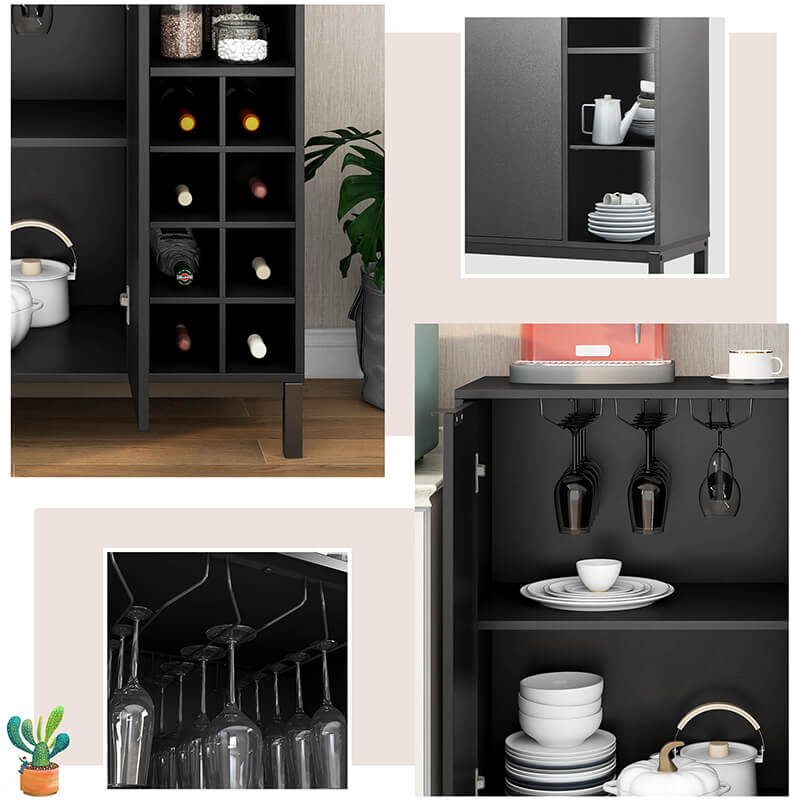 black sideboard cabinet