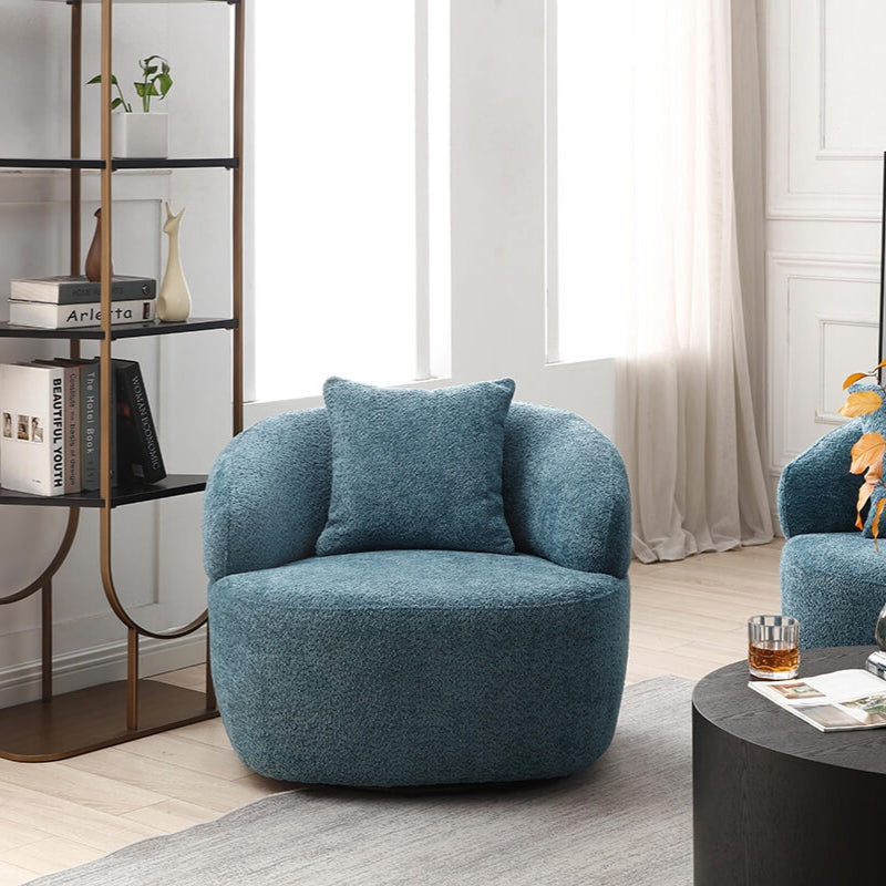 light blue accent chair