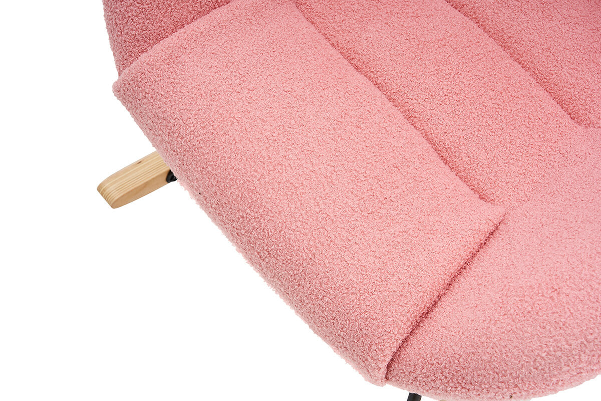 Plush teddy material and filled sponge foam seat