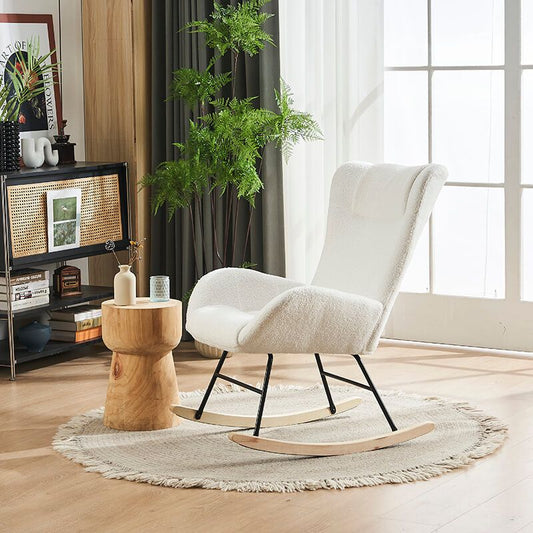 36.5" Modern Nursery Rocking Chair