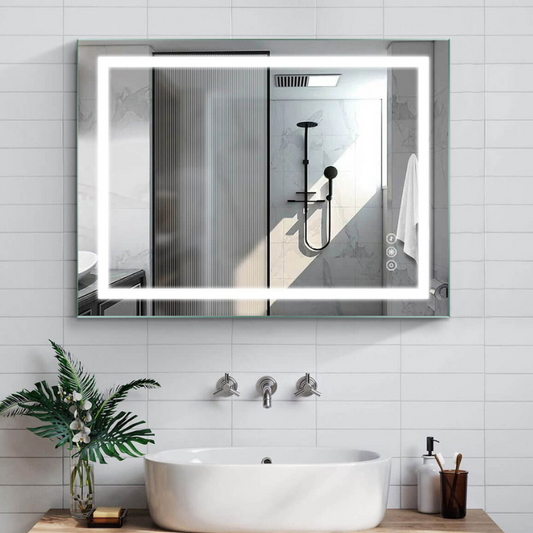 36*48 Inch Anti-fog Rectangle Led Bathroom Mirror