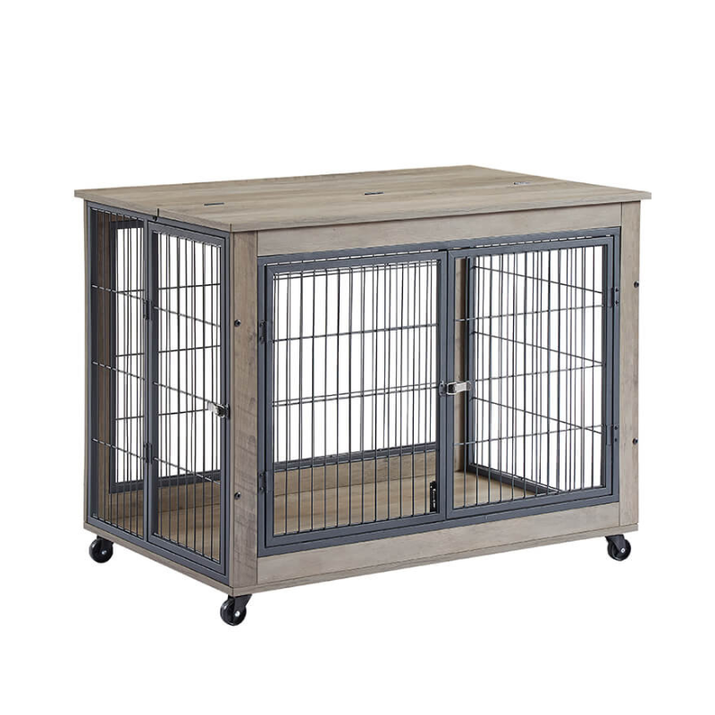 wooden dog crate