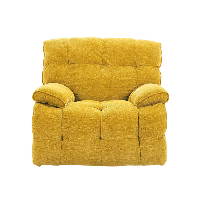 38" Yellow Recliner Chair