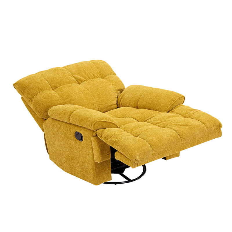 38" Yellow Recliner Chair