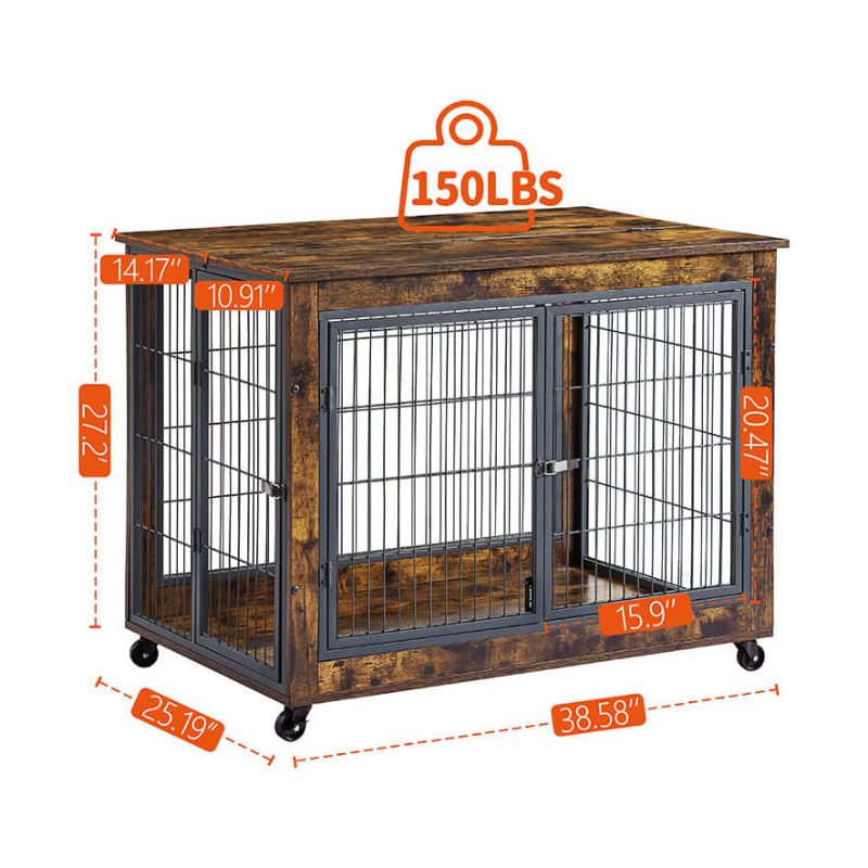 wooden dog crate