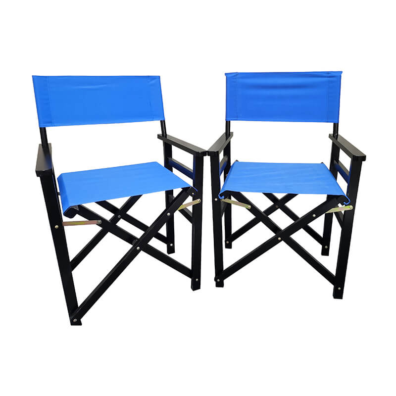 23" Modern Blue Home Director's 2 Piece Folding Chair