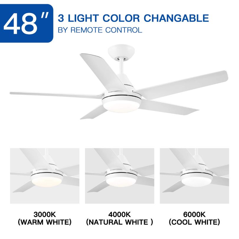 3 light color changeable warm light natural light and cool light 