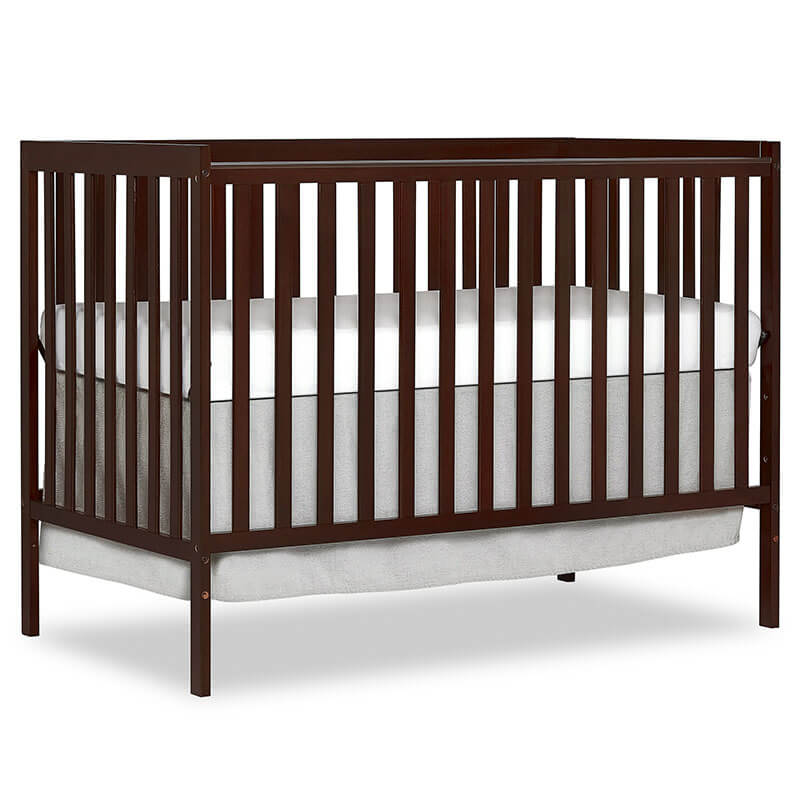 5-in-1 Espresso Convertible Baby Crib - 53"L