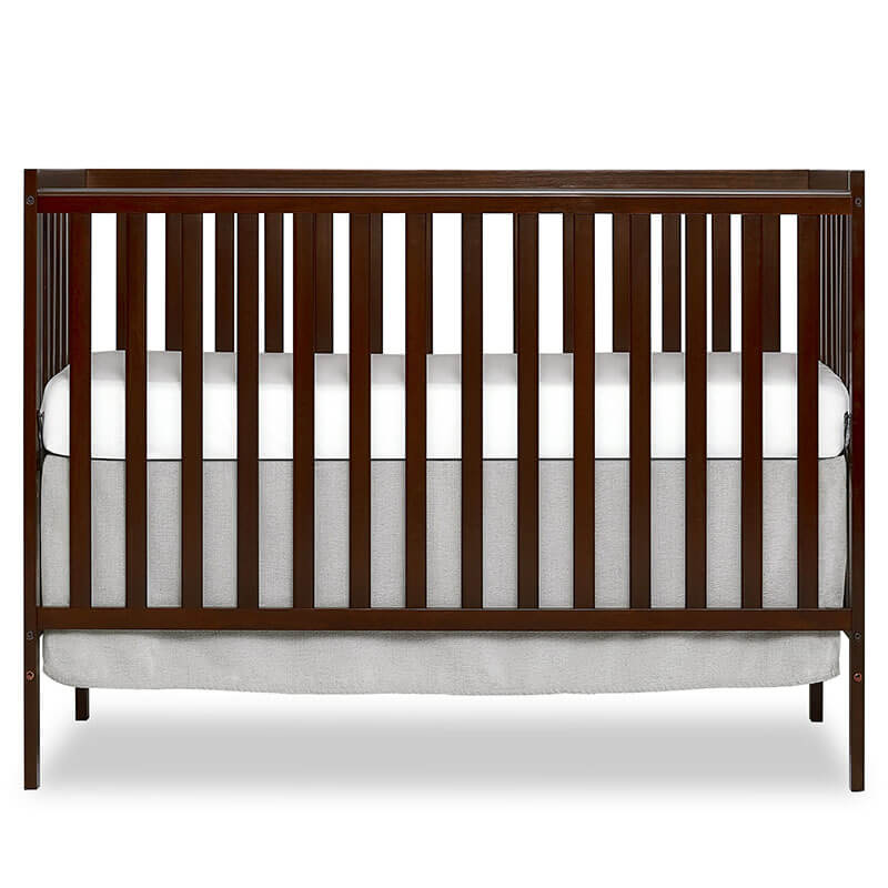 5-in-1 Espresso Convertible Baby Crib - 53"L