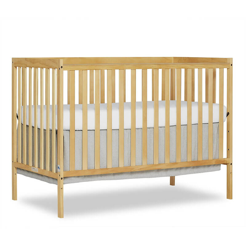 5-in-1 Natural Convertible Baby Crib - 53"L