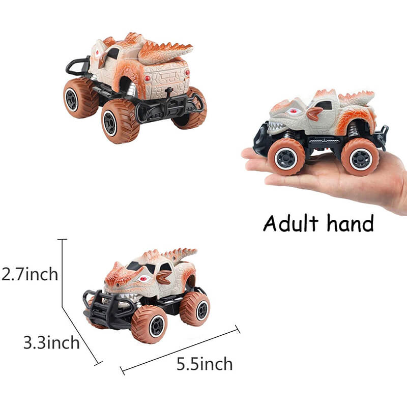 5.5 Toy Dinosaur RC Cars - Monster Truck for Toddlers