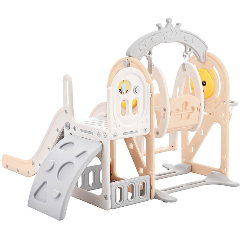 5 in 1 Climber Playset with Basketball Hoop