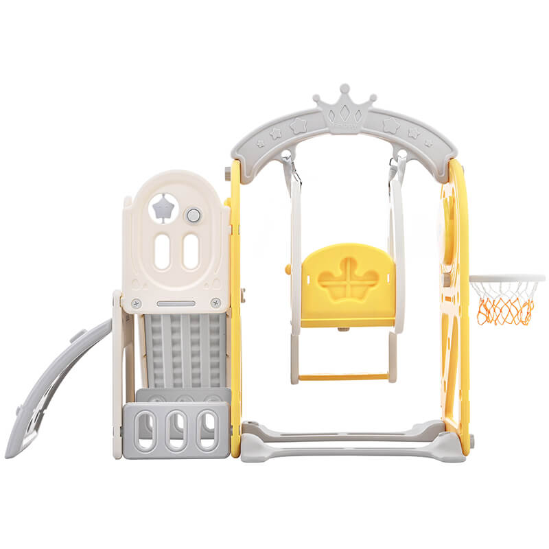 5 in 1 Climber Playset with Basketball Hoop