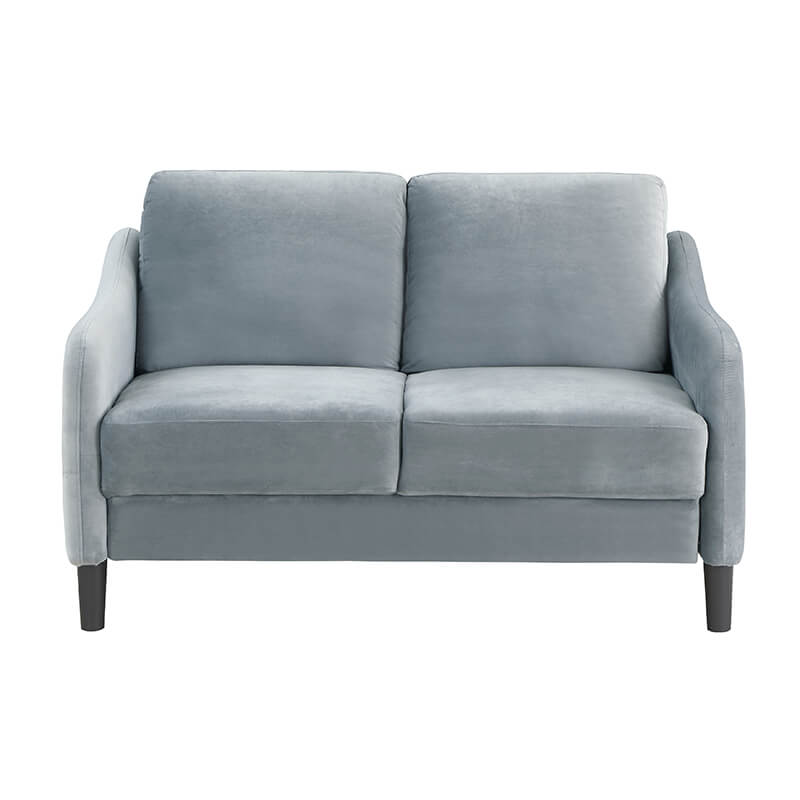 51.5" Modern Gray Upholstered Loveseat Sofa 