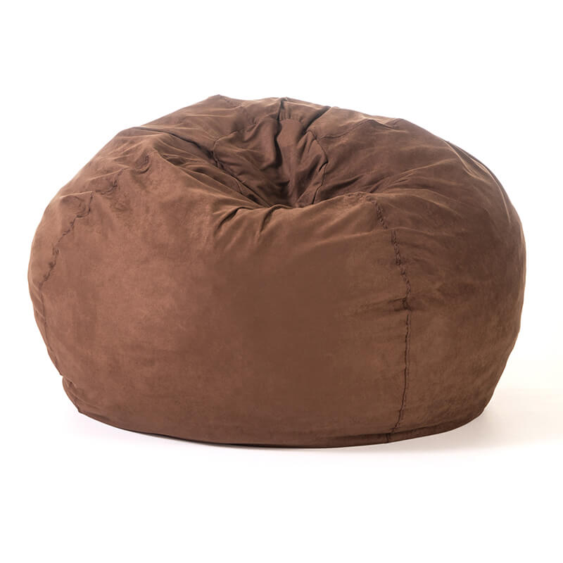 52" French Roast Brown Microfiber 5-Foot Bean Bag Chair