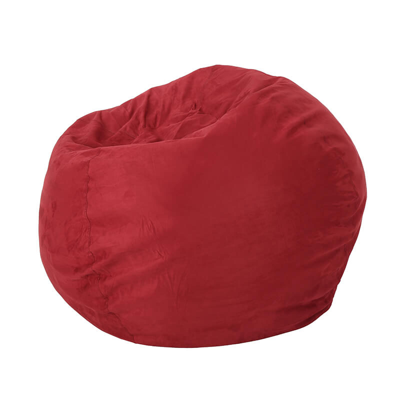 52" Modern Red Microfiber 5-Foot Bean Bag Chair