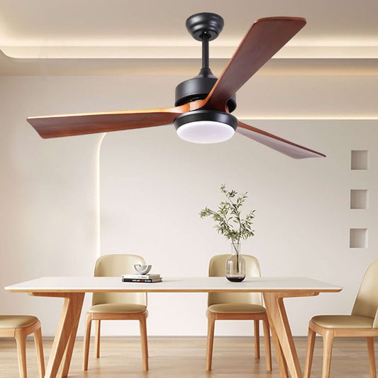 52'' LED 3-Blade Wood-Rod Ceiling Fan