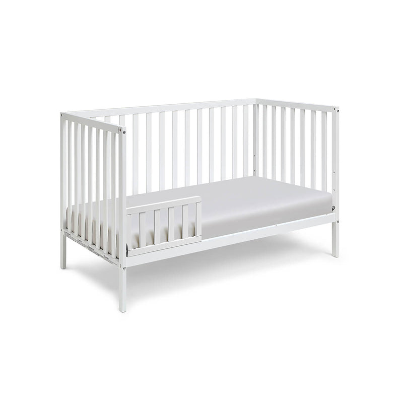 white toddler bed frame