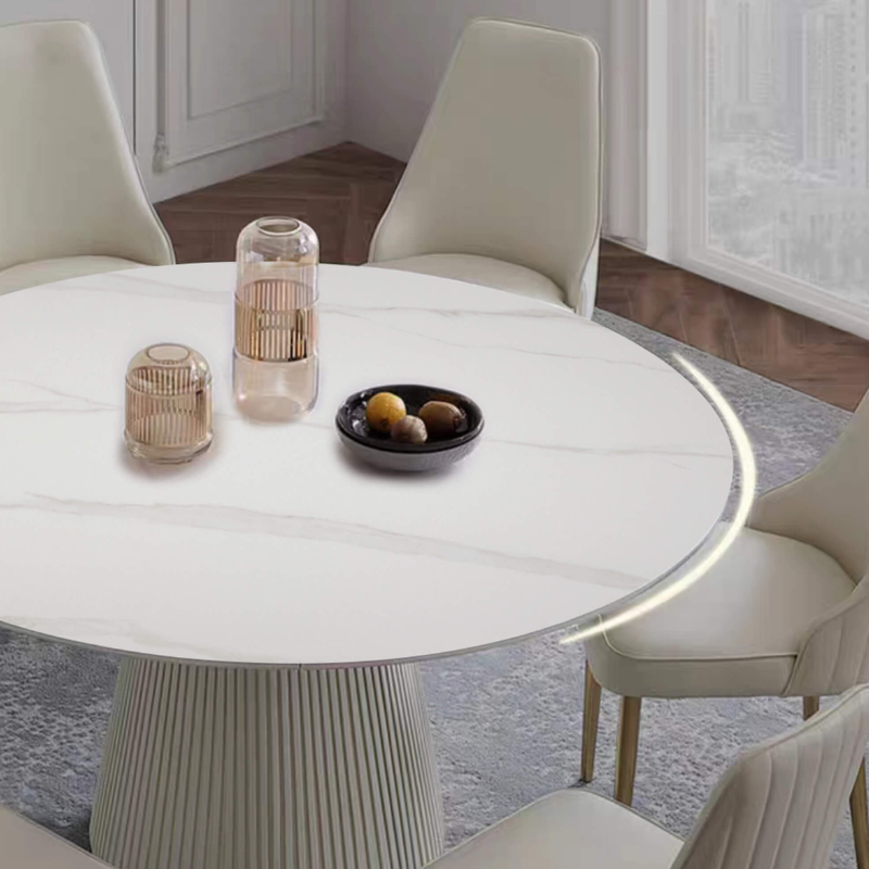 53" Sintered stone Carrara white dining table 