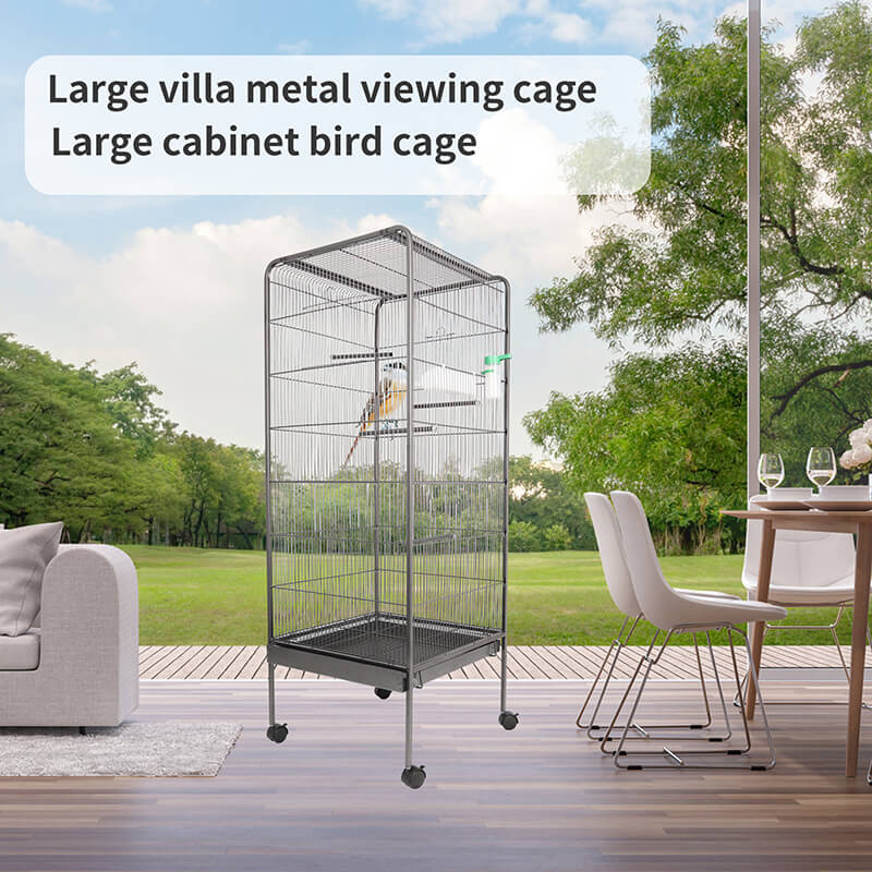 57.48" Bird Cage with Rolling Stand