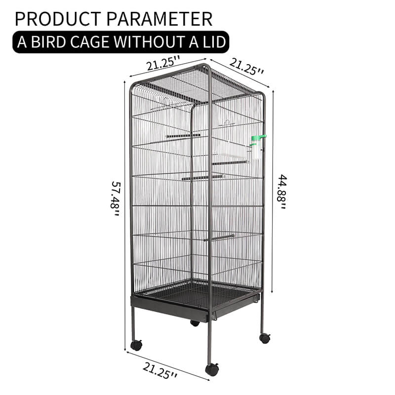 57.48" Bird Cage with Rolling Stand