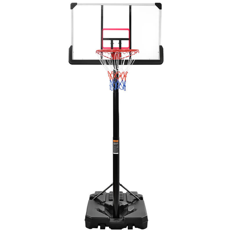 6.6 to 10FT Height Adjustable Basketball Hoop Stand System with Lights