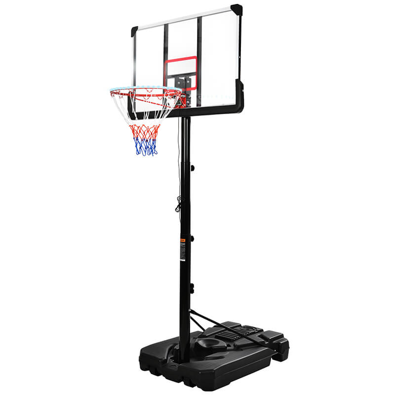 6.6 to 10FT Height Adjustable Basketball Hoop Stand System with Lights