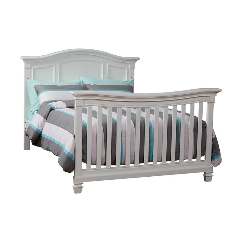 60" Pure White 4-in-1 Convertible Wood Crib