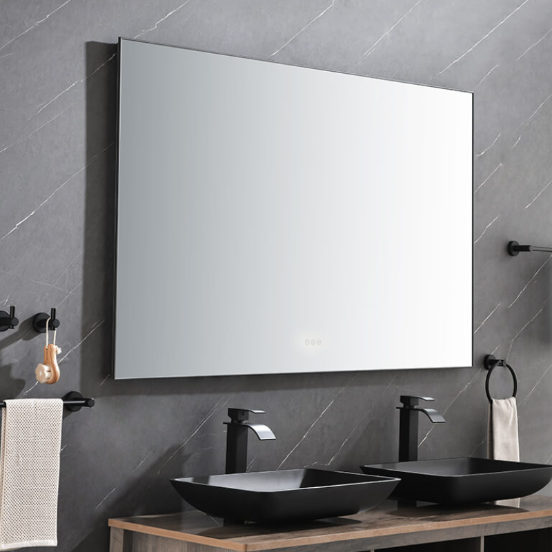 60" x 36" Ash LED Bathroom Vanity Mirror with Back Light