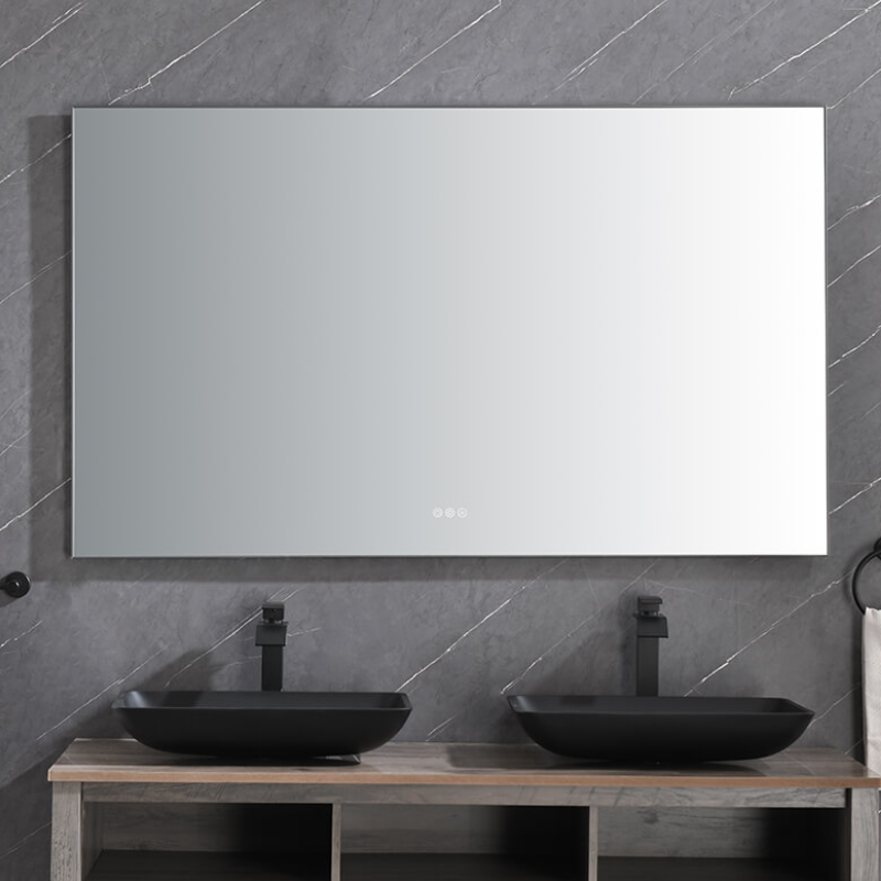 60" x 36" Ash LED Bathroom Vanity Mirror with Back Light