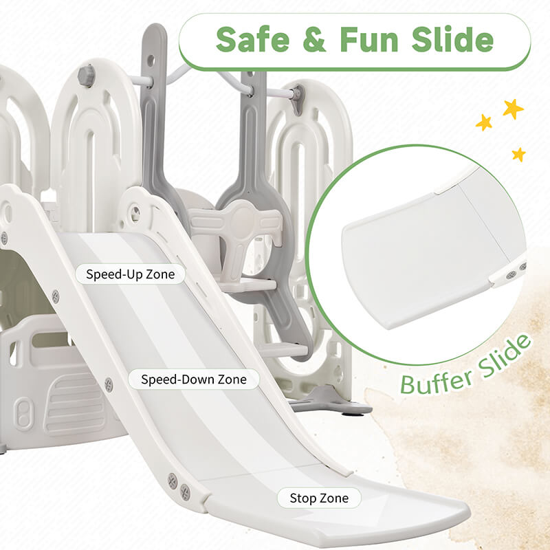  Slide and Swing Playset