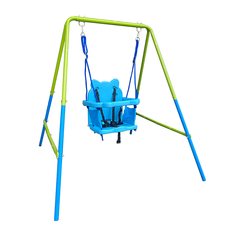 67" Green & Blue Interesting 2-in-1 Baby Swing