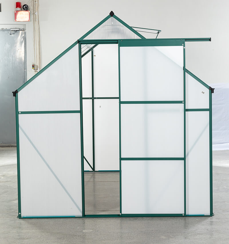 98.4" Green Aluminum Outdoor Patio Greenhouse