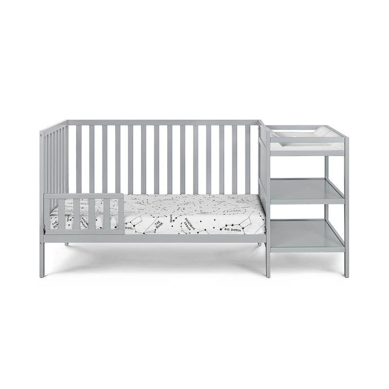 gray toddler bed frame