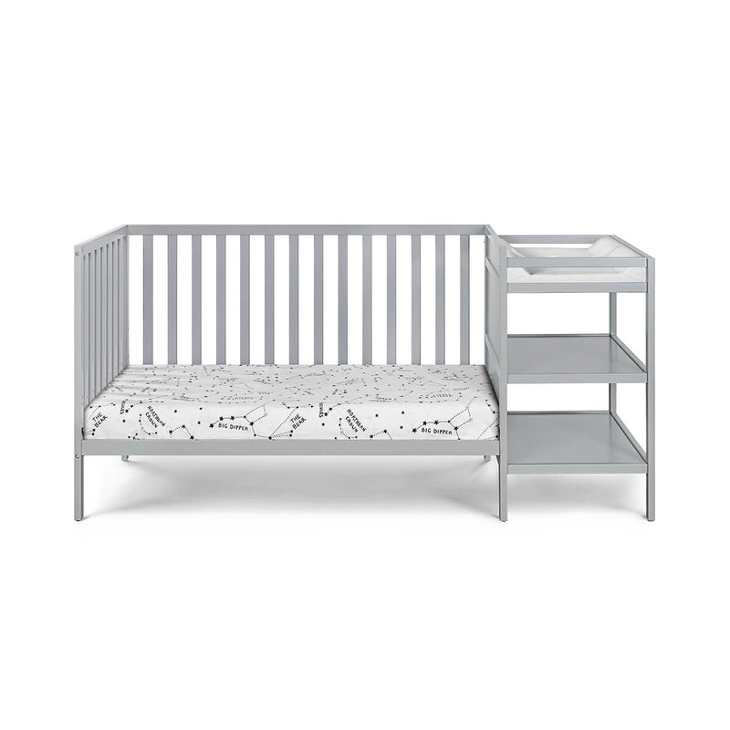 gray toddler bed frame