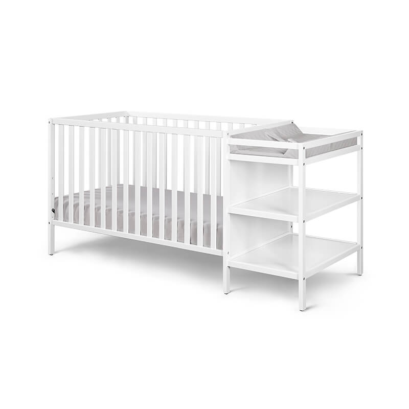 71.50" Palmer 3-in-1 Convertible Crib with Changer - White