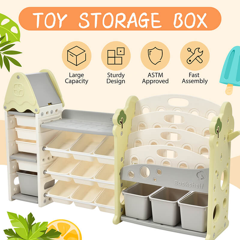 Product details of the toy storage box - large capacity, sturdy design, and ASTM certified