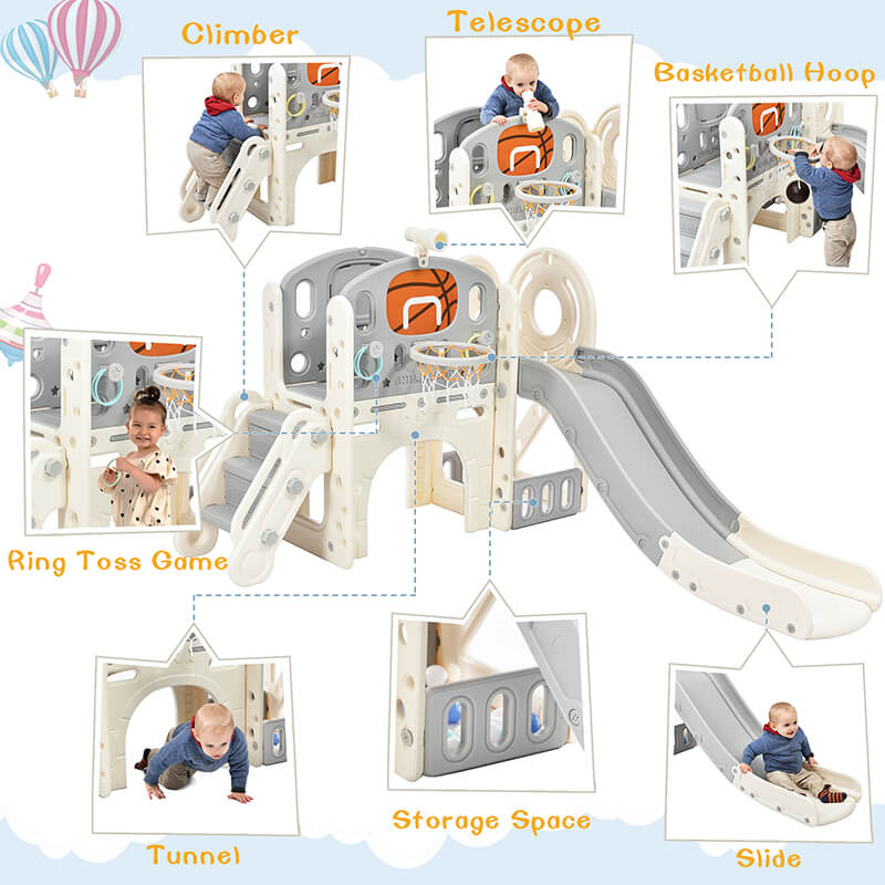 7in1 features of the playset