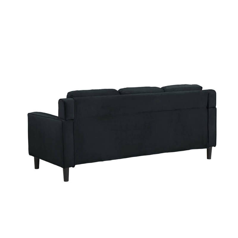 Black 3-Seater Sofa