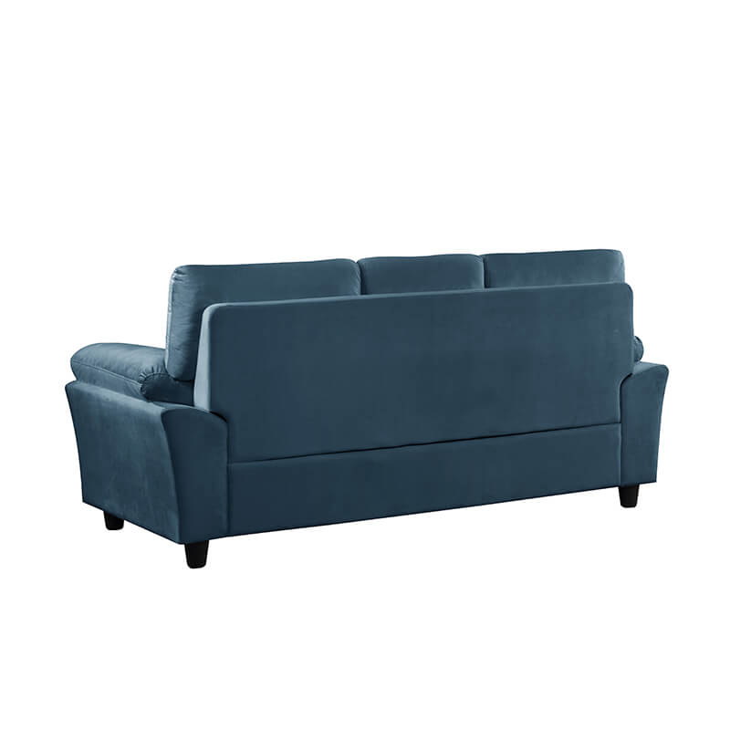 3-Seater Blue Sofa Couch