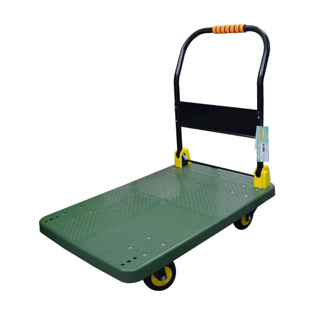 880lbs Capacity Green Portable Dolly Push Collapsible Loading Hand Cart