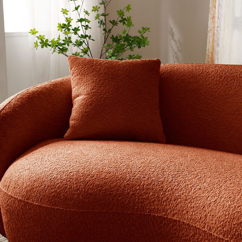 orange rotating sofa