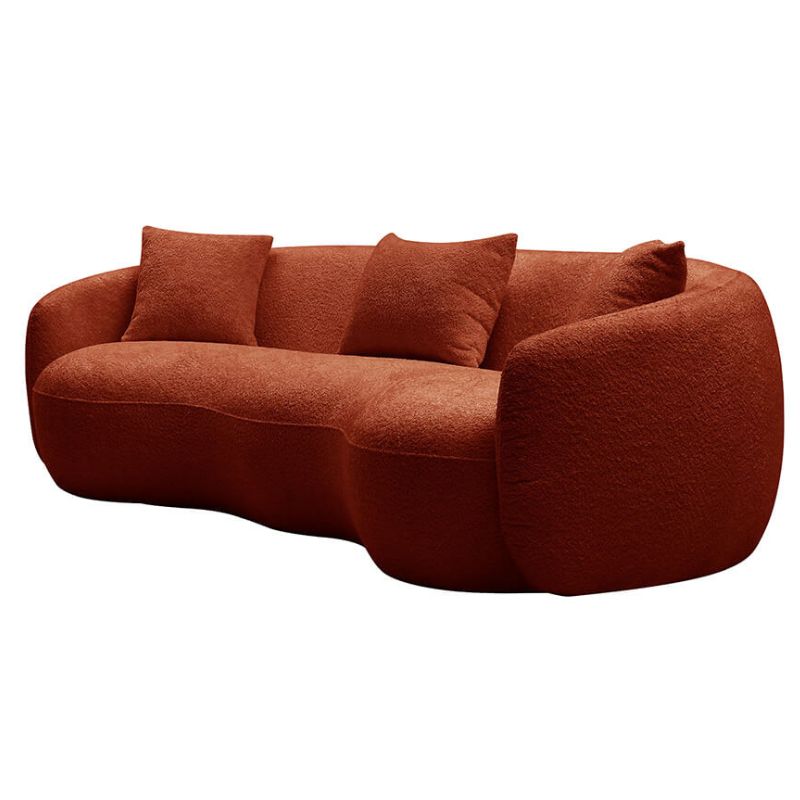 orange rotating sofa