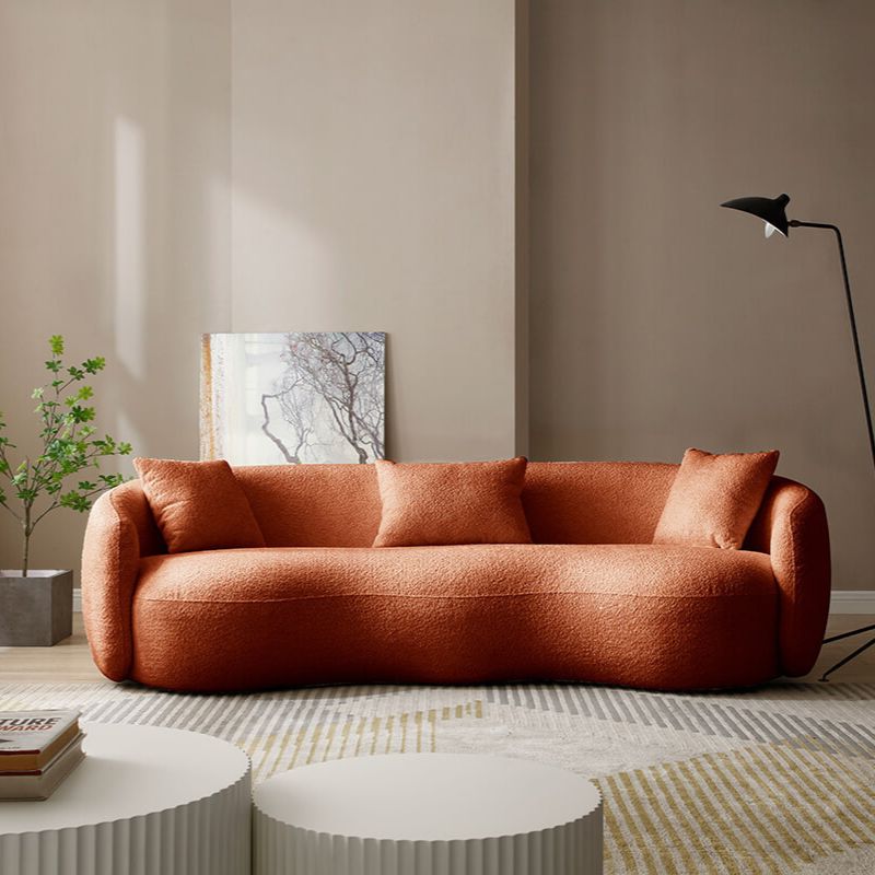 orange rotating sofa